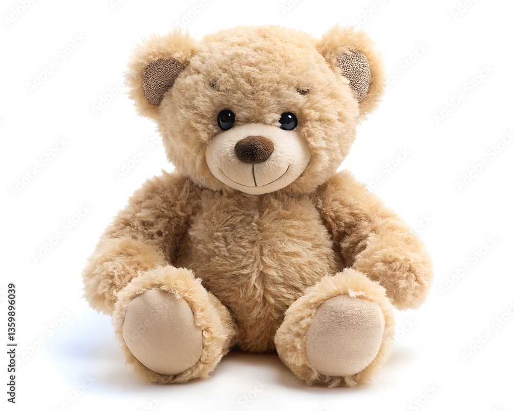 Obraz premium The comforting embrace of a classic teddy bear, a symbol of childhood and nostalgia. A cuddly teddy bear.