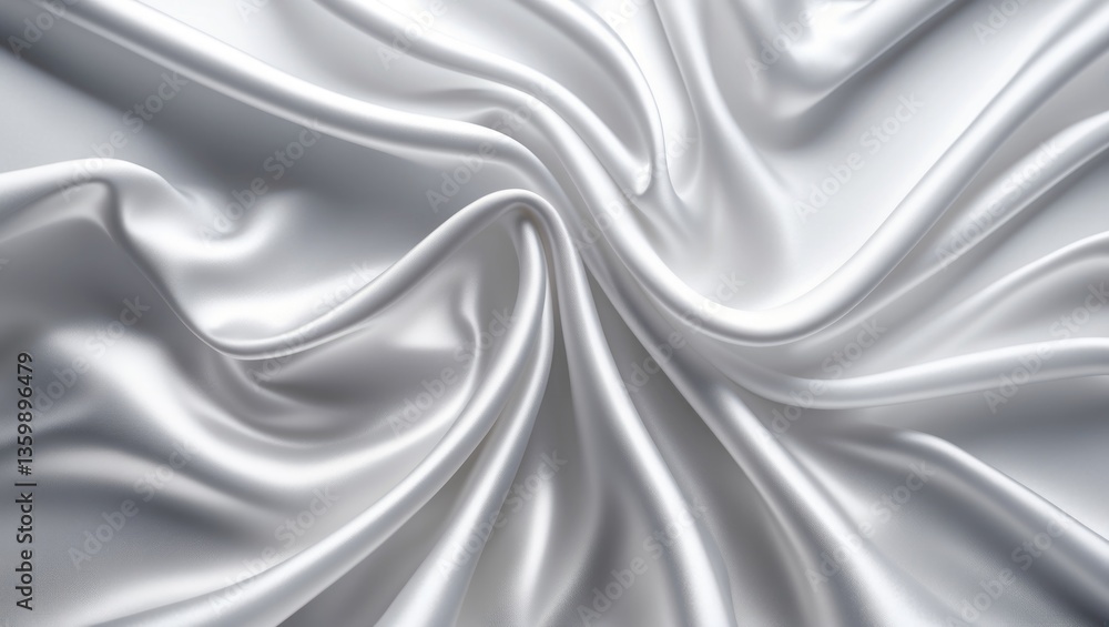 White gray satin texture featuring a white silver fabric silk background with a lovely soft blur pattern that appears natural. White gray satin texture featuring a white silver fabric silk background with a lovely soft blur pattern that appears natural.