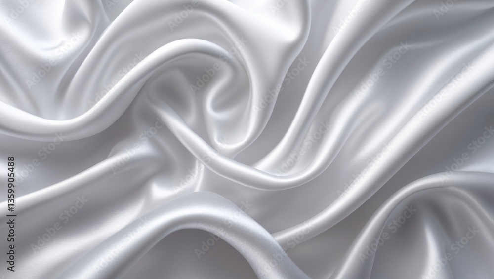 Obraz premium White gray satin texture featuring a white silver fabric silk backdrop with a beautifully soft blurred natural pattern.