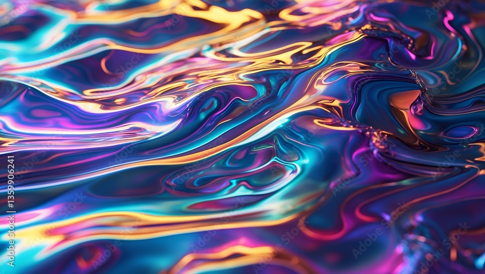Colorful, glossy waves pattern abstract flowing shapes with smooth surfaces Colorful, glossy waves pattern abstract flowing shapes with smooth surfaces