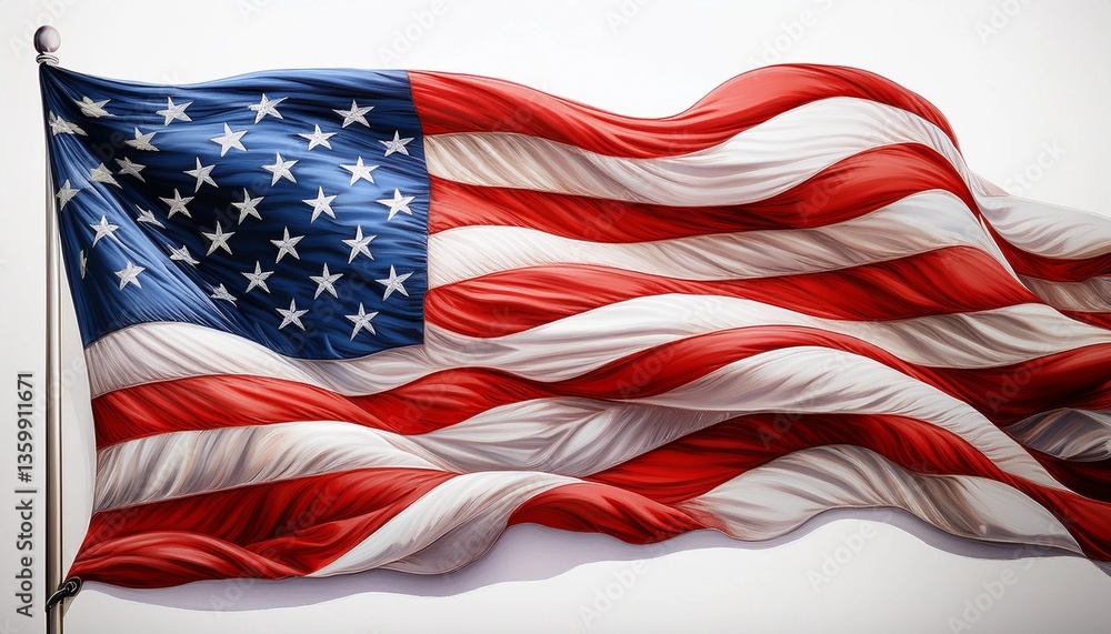 american flag waving in the wind american flag waving in the wind