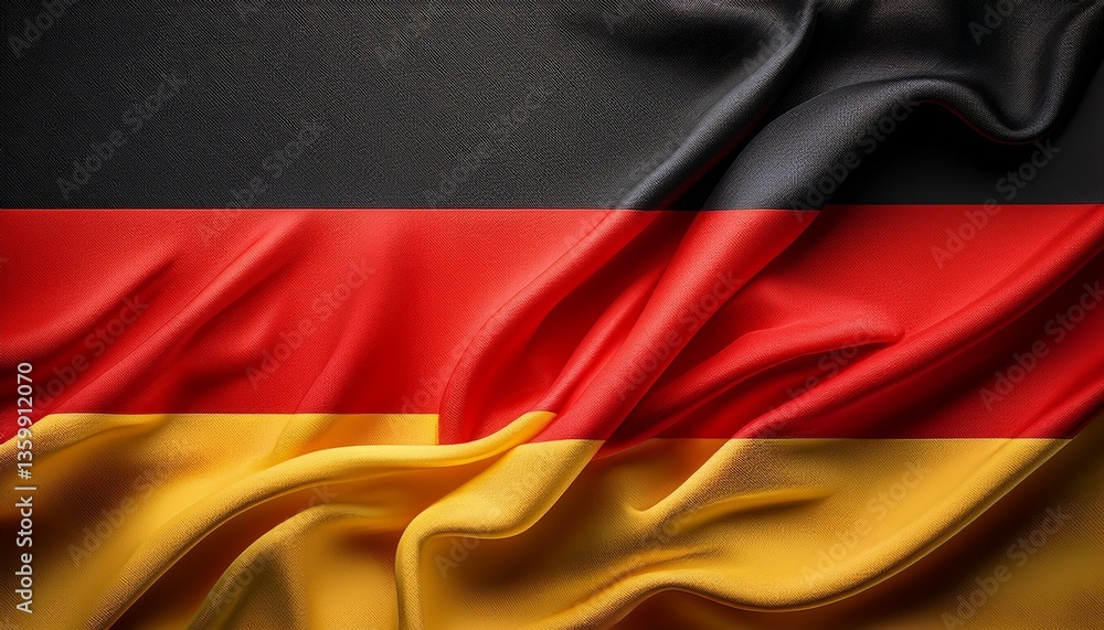 Naklejka premium waving flag of germany