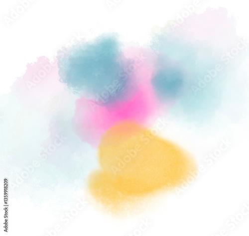 watercolour ink stains semi transparent