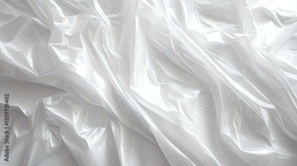 Abstract Texture with Folds and Shadows on a Shiny Plastic Surface Abstract Texture with Folds and Shadows on a Shiny Plastic Surface
