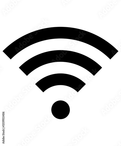 wireless network icon filled with black