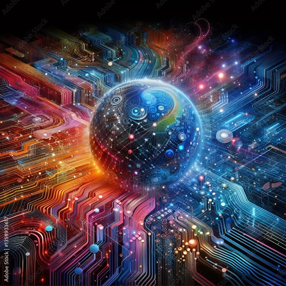 Obraz premium Advancing AI and IoT Integration: Revolutionizing Smart Technologies for Future Innovation