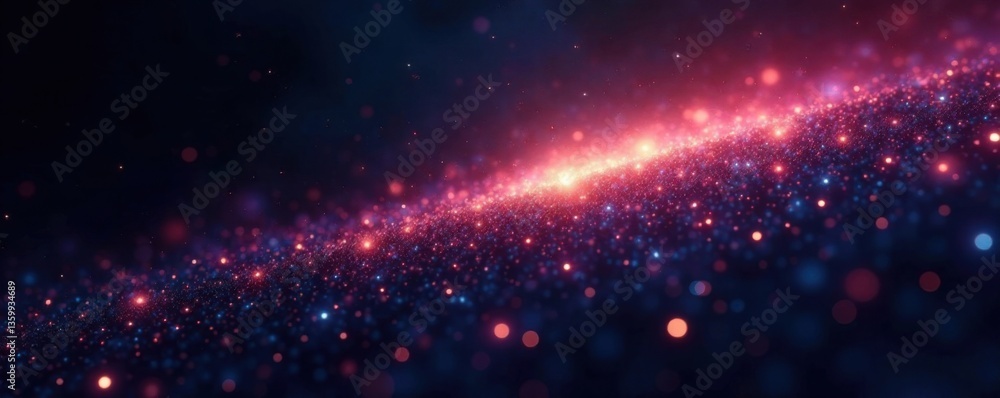 Fototapeta premium Sparkling stardust scattered across the velvet blackness of space, space, astronomy
