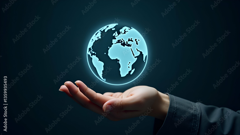 Flat Hand Showcasing Holographic Investment Climate Change Symbol: A Minimalist Vector Illustration Representing Smart Business Strategies for Climate Change Investments in an Empty Space Background Flat Hand Showcasing Holographic Investment Climate Change Symbol: A Minimalist Vector Illustration Representing Smart Business Strategies for Climate Change Investments in an Empty Space Background