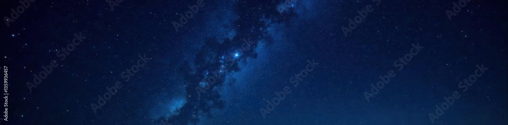 Fototapeta premium starry night sky with twinkling stars on dark background, stars twinkling, heavenly