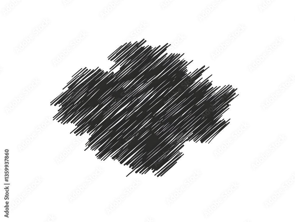 Isolated Scribble Abstract Texture Design on a Black Background Isolated Scribble Abstract Texture Design on a Black Background