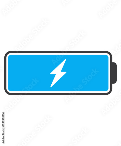 Battery icon filled with two tone