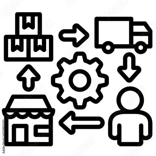 Supply Chain Icon