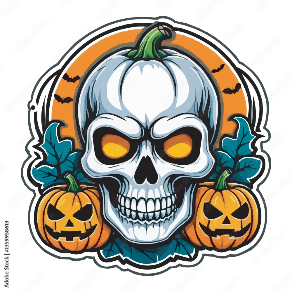 Spooky Skull with Glowing Eyes and Pumpkins Haunted Halloween Artwork. Haunted Skeleton with Pumpkins and Dark Mansion Spooky Horror Illustration halloween pumpkin with skull on white background Spooky Skull with Glowing Eyes and Pumpkins Haunted Halloween Artwork. Haunted Skeleton with Pumpkins and Dark Mansion Spooky Horror Illustration halloween pumpkin with skull on white background