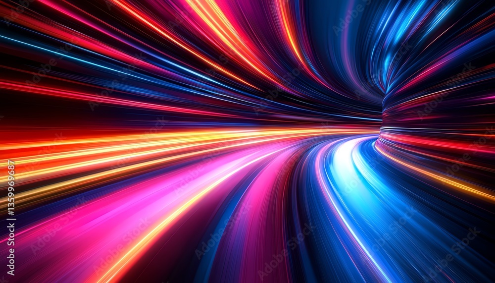 Abstract speed, light trails, energy. Abstract speed, light trails, energy.