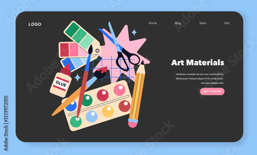 Workshops. Flat Vector Illustration