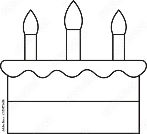 Birthday Cake free vector icon
