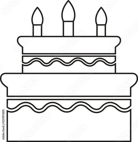 Birthday Cake free vector icon