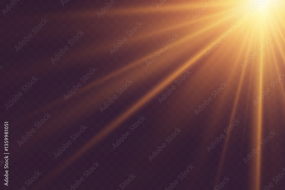 Shining suns of light and rays. The effect of flash and glare. Shining suns of light and rays. The effect of flash and glare.