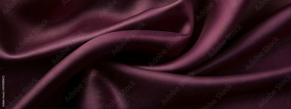 Fototapeta premium Burgundy silk texture, elegant and luxurious 4k wallpaper, romantic and rich design -