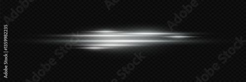 White neon speed line and spark flash.