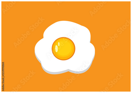 fried egg stock illustrator