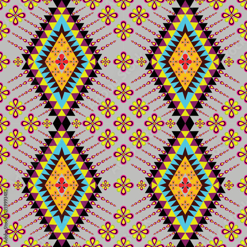 seamless geometric pattern Fabric pattern Decorative carpet wallpaper tile pattern
