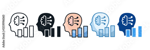 Business Intelligence Icon Set Multiple Style Collection