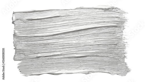 White paint stroke on canvas background for artistic design  