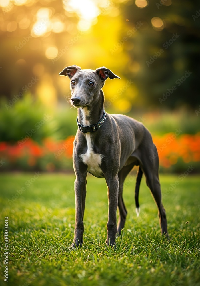 Graceful Whippet Puppy in a Sunlit Park – Elegant Young Dog Outdoors
Graceful Whippet Puppy in a Sunlit Park – Elegant Young Dog Outdoors