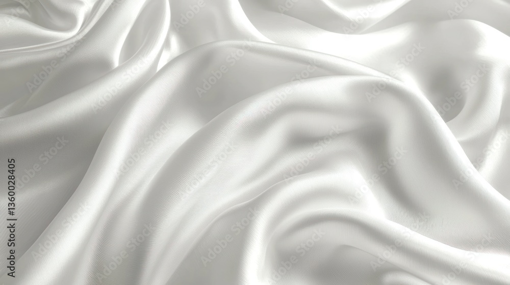 Obraz premium Soft, flowing white fabric (1)