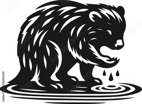 wombat vector silhouette