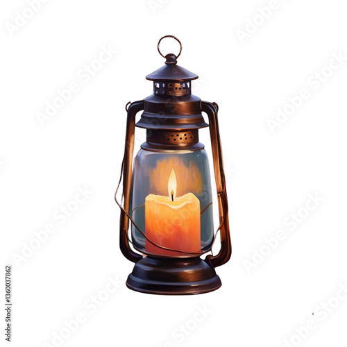 old oil lamp