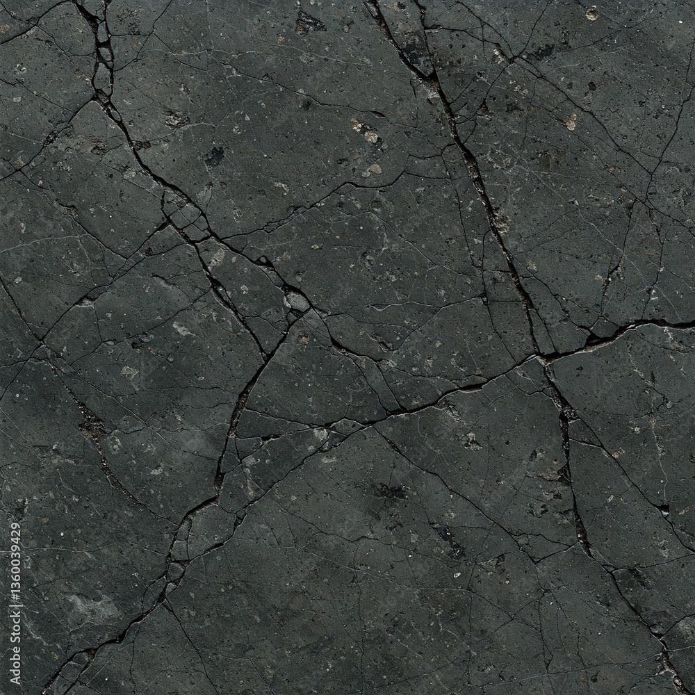 Obraz premium Cracked marble grunge texture with dark veins and fractures