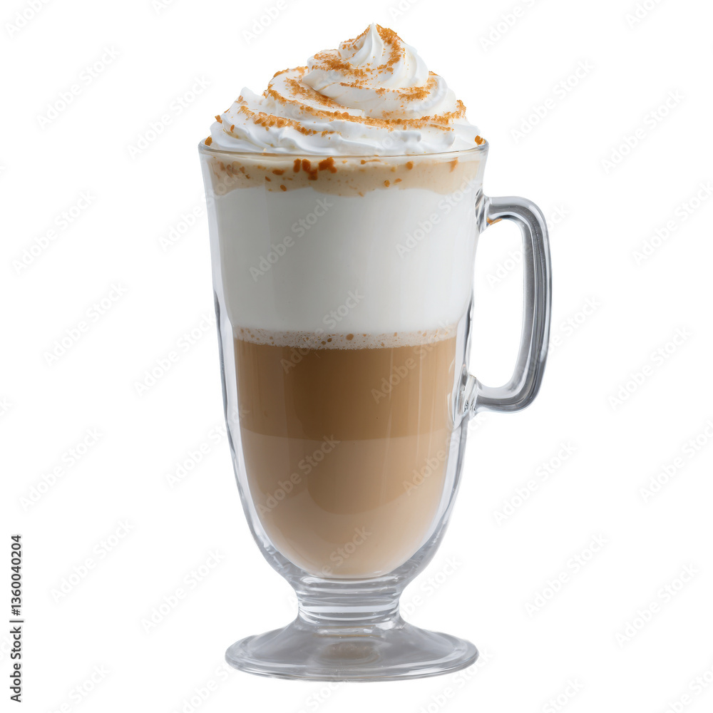 Layered Latte with Whipped Cream and Crumble Topping Layered Latte with Whipped Cream and Crumble Topping