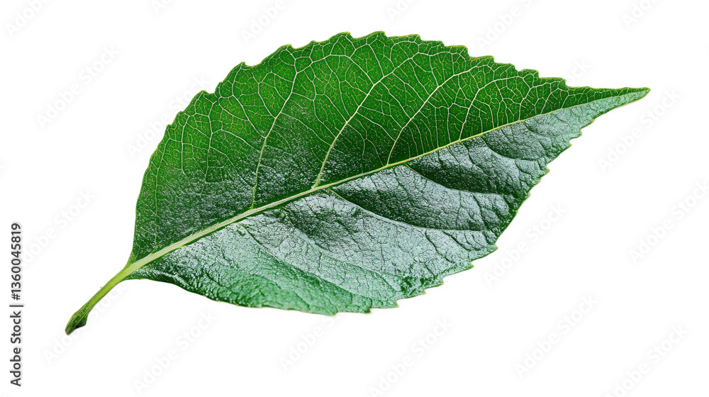 Obraz premium Close-up of a Vibrant Green Leaf