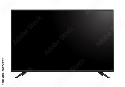 Modern Black Flat-Screen LED TV