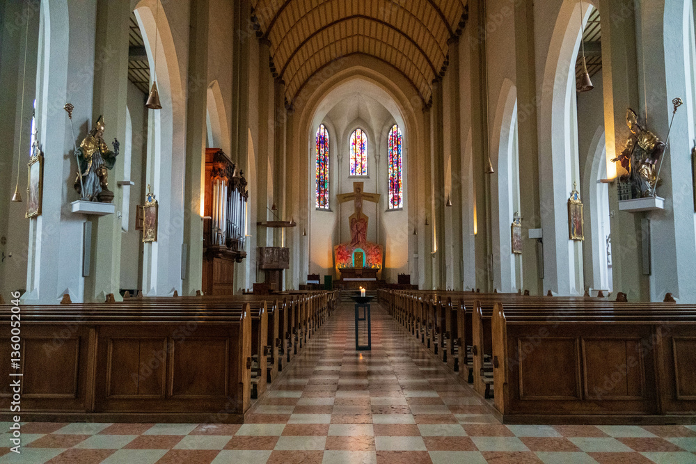 Fototapeta premium interior of church Salzburg, Austria
