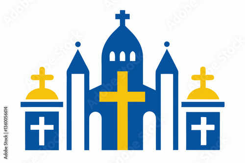 Orthodox Church Landmark Illustration