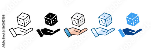 Probability Icon Set Multiple Style Collection