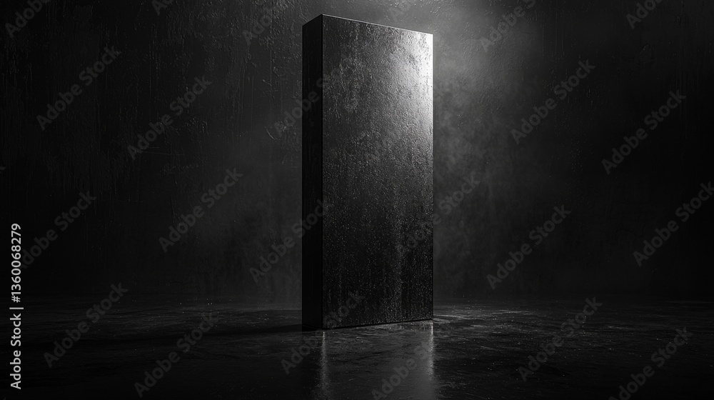 Monolith casting shadows in dramatic lighting. Monolith casting shadows in dramatic lighting.