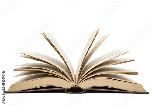 Open Book with Fanned Pages