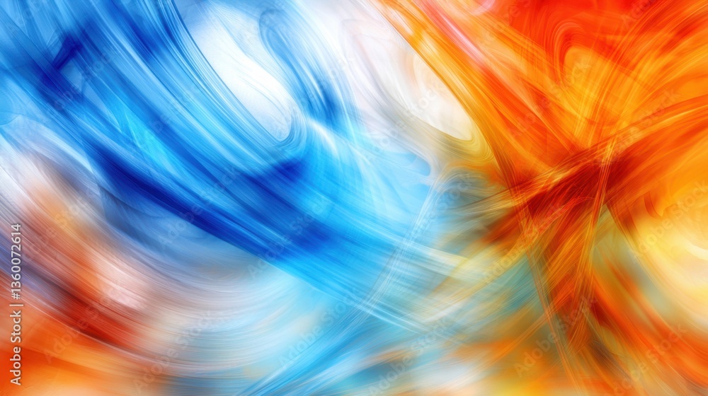 Bright blue and orange abstract speed lines with a fluid motion effect, symbolizing energy and movement. Bright blue and orange abstract speed lines with a fluid motion effect, symbolizing energy and movement.
