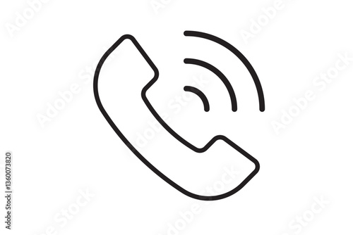 Call icon vector isolated on white background. Phone icon vector. mobile phone. telephone icon