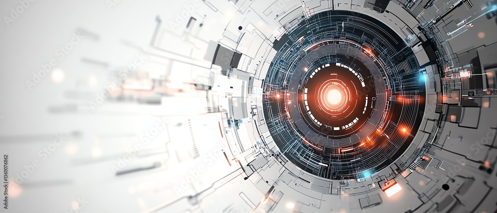 Obraz premium Abstract white background communication technology concept vector background