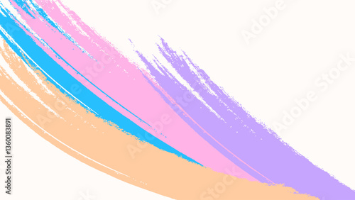 ABSTRACT BACKGROUND WITH SHAPES MESSY BRUSH BLUE ORANGE PINK PURPLE COLORFUL DESIGN VECTOR TEMPLATE FOR WALLPAPER, COVER DESIGN