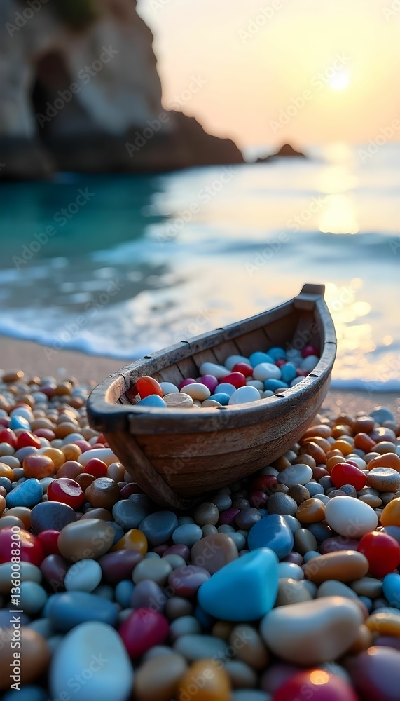 Obraz premium boat on the beach
