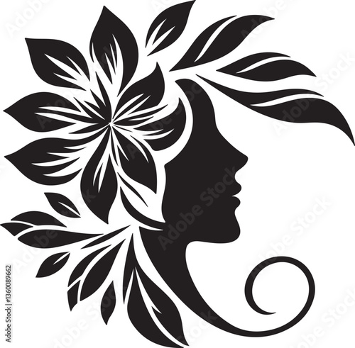 woman with flowers