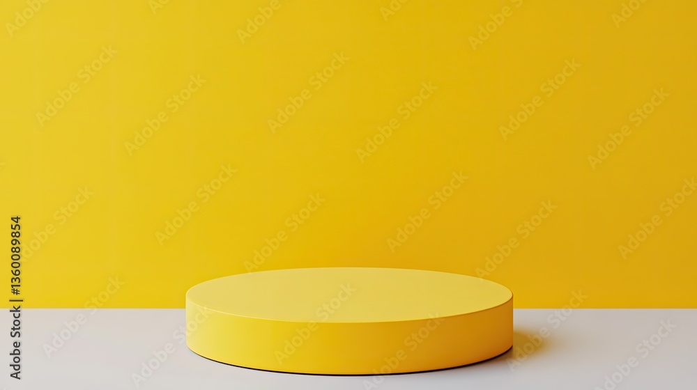Yellow Minimalist Product Display Platform Yellow Minimalist Product Display Platform