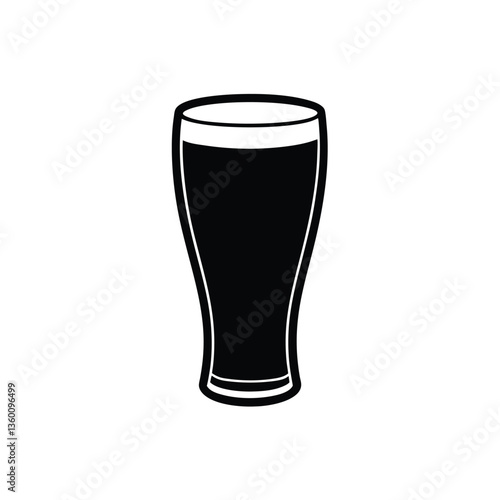 glass of beer vector illustration