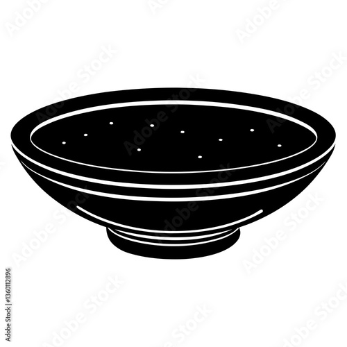 ceramic bowl isolated on white